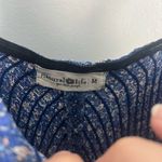 Natural Life Layla Wide Leg Smocked Jumpsuit Blue Floral Size M Photo 4