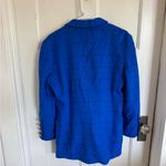 Escada blue wool plaid blazer size 42 (US Large) Photo 5