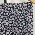 Rebecca Minkoff Daisy White Floral Pink Oblong Tassel Trim Rectangular Scarf Photo 3