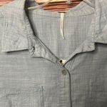 Free People Button Down Denim Shirt. Size Medium. Photo 1