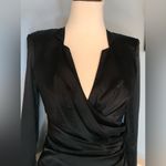 House Of CB Elegant Black Wrap Dress Photo 2