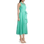 Lilly Pulitzer  Chrisella Midi Shirtdress Beach Paradise Eyelet Womens Size 10 Photo 3