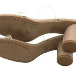 Dolce Vita Noles Sandals Heels Nude Crystal Chunky Round Heels Square Toe 9.5 Tan Photo 7