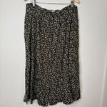 ASOS Olive Green Ditsy Floral Midi Skirt Photo 1