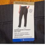 Mondetta ‎ Herringbone Straight Leg Fleece Pants Womens Large High Rise Photo 3