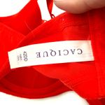 Cacique  Red Lace High Neck French Blaconette Bra Size 42DD Photo 5