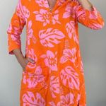 Sleepy Jones Aloha Jane Tunic Dress mini in Aloha Floral orange pink Sz XS Photo 0