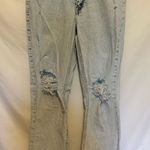 ZARA  Ripped Slim Flare High Waisted‎ Jeans Size 6 Photo 0