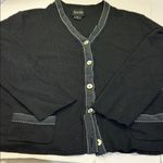 Andrea Jovine  Black  Cardigan with Button Details made in Italy Photo 14