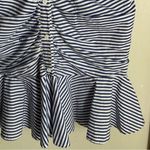 Veronica Beard Bell Bottom Ruched Striped Shirtdress Photo 4