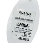 NEW Bingo Surf Black V Top Bralette Ribbed Bikini Top size Large Photo 7