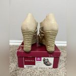 Merona linen style beige woven espadrille wedges Photo 4