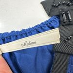 Leon Max Limited Edition Blue Baby Doll Silk Chiffon Dress w/ Beading, Sz Medium Photo 7