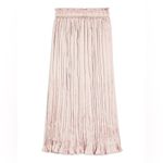 Topshop  pretty silky pink crushed pleated satin skirt Photo 3