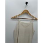 Tree Way Slip Dress Cream Tank Maxi Slit Lightweight Made in Korea Women Medium Photo 3