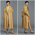 💕FAVORITE DAUGHTER💕 The Charles Double Breasted Trench Coat ~ Sand Medium NWT Photo 5