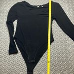 Mango pop‎ womens Black Long Sleeve Bodysuit Size S Photo 6