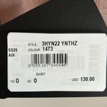 Armani Exchange New Mauve Pink Vegan Snakeskin Embossed Leather Zip Mini Skirt Photo 5