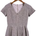 Club Monaco  Black White Speckled Cotton Blend Fit Flare Dress Size 2 Photo 1