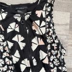 Marc Jacobs Marc by Marc Jacob’s Women’s Sz Small Swim Suit Top Black Zip Up Printed Photo 1