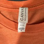 Bella Canvas Tis The Season Softball Baseball Womens XL Orange Short Sleeve Tee T-shirt Bella Photo 3