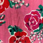 Lilly Pulitzer  Pink Floral Ruched Puff Sleeve Slim Fit‎ T-Shirt Size Small Photo 5