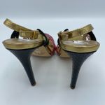 Diane Von Furstenberg  pink black gold Strappy heel Photo 3
