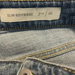 Pilcro ANTHROPOLOGIE  SLIM BOYFRIEND JEANS DISTRESSED SIZE 26 Photo 8