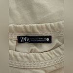 ZARA  Cream Short Sleeve Top 100% Cotton Photo 2