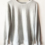 Mondetta  White Jacquard Sweatshirt Women’s Small | Cozy Winter Neutral Photo 0
