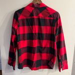 Natural Reflections  Women's Red & Black Buffalo Check Button Down Flannel Shirt Photo 1