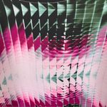 6th & Lane Geometric Print Pink Scuba Top Size 18 Photo 3