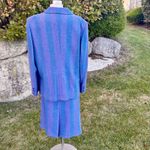 Triona Design 90’s Vintage High Waisted 100% Wool Plus Size Skirt & Blazer Suit Purple Photo 7