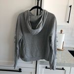 Alo Yoga Slash Sleeve Slay Hoodie Pullover Top Grey Gray Hooded Jacket Small Photo 3