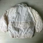 Vintage 90’s Puffer Ski Suit Jacket Prezzia Coat Funky Art to Wear Size Medium White Photo 2