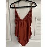 Nasty Gal Cowlneck body suit. Burnt orange. Size 2. . Like new. Photo 2