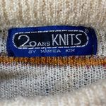 Vintage 20 Ans Knits By Mariea Kim Striped Floral Sweater Photo 2