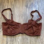 Lace Balconette Burgundy Mesh Underwire Bra 34DD Indie Sleaze Coquette Lingerie Red Size undefined Photo 0