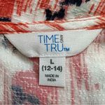 Time And Tru Floral Woven Smocked Waist Midi Dress Photo 9