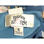 Sweet Storm  S Blue Floral Halter Keyhole Lined Maxi Sundress Summer Boho Y2K 90s Photo 5