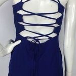 Minuet New Lace Up Back High Neck Dress Photo 1