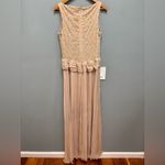 Tadashi Shoji Collection Silk Beaded Sleeveless Blush Gown 12 Photo 6