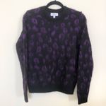 & Other Stories Purple Leopard Print Sweater Photo 0