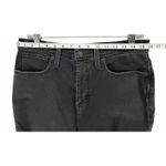 Madewell The Mom Jean Womens 29 Black Distressed Raw Hem High Waist Streetwear Photo 6