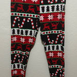 Just Love 🎄 Holiday Leggings Women’s Medium – Festive Christmas Print Photo 0