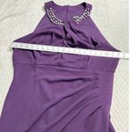 Slny S.L. Fashions Maxi Dress Women's Plus 18 Purple Embellished Halter Neckline Photo 8