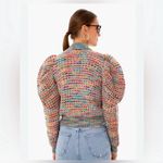 Ulla Johnson NWT  Fiora Wool Puff Sleeve Kid Mohair Rainbow Cardigan Size Small Photo 10