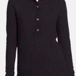 Tory Burch  Giselle logo button mock neck sweater black sz S Photo 0