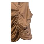 19 Cooper Sleeveless Tank Camisole Top Mocha Brown Size Large Ruched Side Photo 2