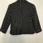 Vince Camuto NEW NWT Desert Horizons Blazer Black White Geo Printed 3/4 Sleeve 2 Photo 10
